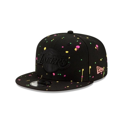 Sapca New Era Los Angeles Lakers NBA Neon Splatter 9FIFTY Snapback - Negrii